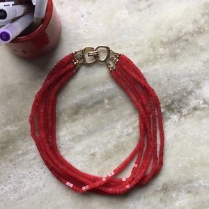 Red Agate choker necklace